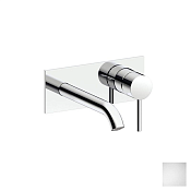 Almar Square Смеситель для раковины, внешняя часть, излив 18,5 см, цвет: matt white E210076.MW