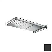 Almar Kuky Верхний душ с кронштейном настенным 31х59,2 см, 2 режима, цвет: matt black E044191.MB