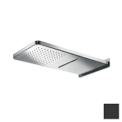 Almar Kuky Верхний душ с кронштейном настенным 31х59,3 см, 2 режима, цвет: matt black E044194.MB