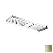 Almar Smart Верхний душ с кронштейном настенным 53,7х19,2 см, 2 режима, цвет: PVD polished gold E044199.GO