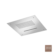 Almar Square 380 Потолочный душ 38х38 см, встраиваемый, 2 режима, цвет: 316 PVD brushed copper E044216.CO316