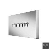 Almar Body Jets Душевая форсунка встраиваемая 25х8h см, цвет: 316 PVD brushed absolute black E044246.AB316