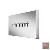 Almar Body Jets Душевая форсунка встраиваемая 25х8h см, цвет: 316 PVD brushed copper E044246.CO316