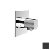 Almar Square Шланговое подключение для лейки с держателем, цвет: matt black E095036.MB