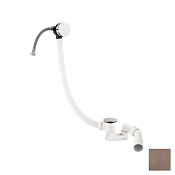 Almar Mixers Слив-перелив для ванны с заливом, цвет: PVD brushed copper E096004.CO