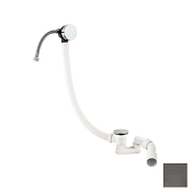 Almar Mixers Слив-перелив для ванны с заливом, цвет: PVD brushed gun metal E096004.GM