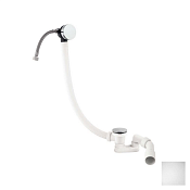 Almar Mixers Слив-перелив для ванны с заливом, цвет: matt white E096004.MW