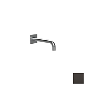 Almar Square Излив настенный для ванны 24 см, цвет: PVD polished deep black E098011.DB