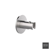 Almar Round Держатель душевой лейки на стену из стали, цвет: 316 PVD brushed absolute black E120010.AB316