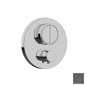 Almar Core Round Термостат для душа, внешняя часть на 2 потребителя, цвет: PVD brushed gun metal E176632.GM