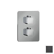 Almar Core Kuky Термостат для душа, внешняя часть на 1 потребитель, цвет: PVD brushed absolute black E176811.AB