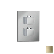 Almar Core Square Термостат для душа, внешняя часть на 1 потребитель, цвет: PVD polished gold E176821.GO