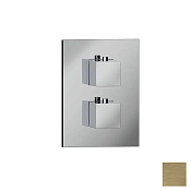 Almar Core Square Термостат для душа, внешняя часть на 1 потребитель, цвет: PVD brushed high brass E176821.HB
