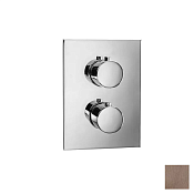 Almar Core Square Термостат для душа, внешняя часть на 1 потребитель, цвет: PVD brushed copper E176881.CO