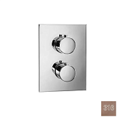 Almar Core Square Термостат для душа, внешняя часть на 1 потребитель, цвет: 316 PVD brushed copper E176881.CO316