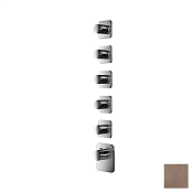 Almar High Flow Kuky Термостат для душа, внешняя часть на 5 потребителей, цвет: PVD brushed copper E180005.CO