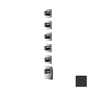 Almar High Flow Kuky Термостат для душа, внешняя часть на 5 потребителей, цвет: matt black E180005.MB