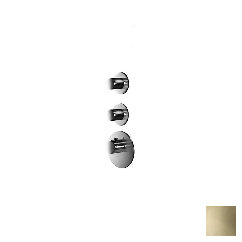 Almar High Flow Round Термостат для душа, внешняя часть на 2 потребителя, цвет: PVD polished gold E180032.GO