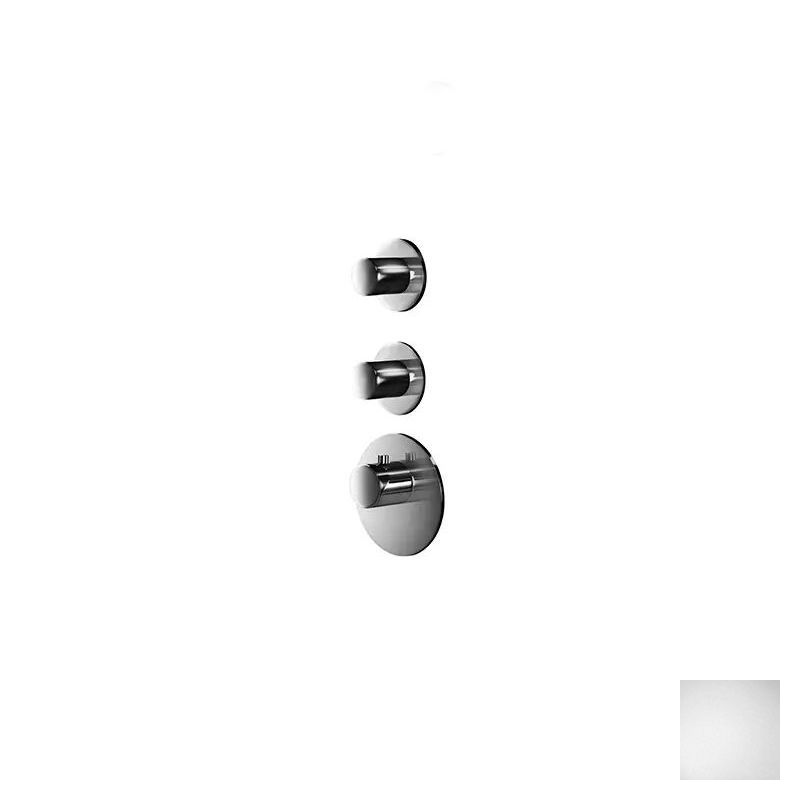 Almar High Flow Round Термостат для душа, внешняя часть на 2 потребителя, цвет: matt white E180032.MW