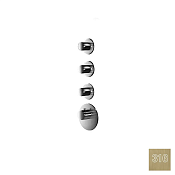 Almar High Flow Round Термостат для душа, внешняя часть на 3 потребит., цвет: 316 brushed high brass E180033.HB316