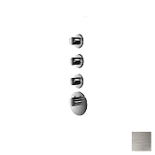 Almar High Flow Round Термостат для душа, внешняя часть на 3 потребителя, цвет: nickel brushed E180033.NB