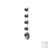 Almar High Flow Round Термостат для душа, внешняя часть на 4 потребителя, цвет: matt white E180034.MW