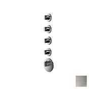 Almar High Flow Round Термостат для душа, внешняя часть на 4 потребителя, цвет: nickel brushed E180034.NB