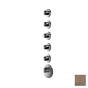 Almar High Flow Round Термостат для душа, внешняя часть на 5 потреб, цвет: PVD brushed copper E180035.CO