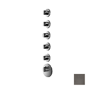 Almar High Flow Round Термостат для душа, внешняя часть на 5 потреб, цвет: PVD brushed gun metal E180035.GM