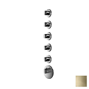 Almar High Flow Round Термостат для душа, внешняя часть на 5 потреб, цвет: PVD polished gold E180035.GO