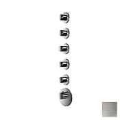 Almar High Flow Round Термостат для душа, внешняя часть на 5 потреб, цвет: nickel brushed E180035.NB