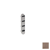 Almar High Flow Round Термостат для душа, внешняя часть на 3 потребителя, цвет: PVD brushed copper E180043.CO