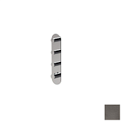 Almar High Flow Round Термостат для душа, внешняя часть на 3 потребителя, цвет: brushed gun metal E180043.GM
