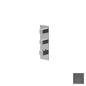 Almar High Flow Square Термостат для душа, внешняя часть на 2 потребителя, цвет: brushed gun metal E180062.GM