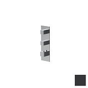 Almar High Flow Square Термостат для душа, внешняя часть на 2 потребителя, цвет: matt black E180062.MB