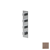 Almar High Flow Square Термостат для душа, внешняя часть на 3 потребителя, цвет: PVD brushed copper E180063.CO