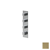 Almar High Flow Square Термостат для душа, внешняя часть на 3 потребителя, цвет: brushed high brass E180063.HB