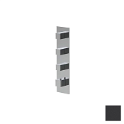 Almar High Flow Square Термостат для душа, внешняя часть на 3 потребителя, цвет: matt black E180063.MB