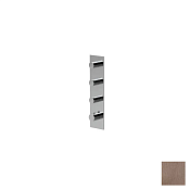 Almar High Flow Square Термостат для душа, внешняя часть на 3 потребителя, цвет: PVD brushed copper E180073.CO