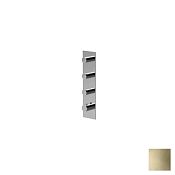 Almar High Flow Square Термостат для душа, внешняя часть на 3 потребителя, цвет: PVD polished gold E180073.GO