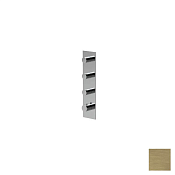 Almar High Flow Square Термостат для душа, внешняя часть на 3 потребителя, цвет: brushed high brass E180073.HB