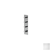 Almar High Flow Square Термостат для душа, внешняя часть на 3 потребителя, цвет: matt white E180073.MW