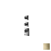 Almar High Flow Square Термостат для душа, внешняя часть на 2 потреб., цвет: PVD polished gold E180082.GO