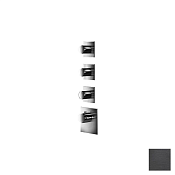 Almar High Flow Square Термостат для душа, внешняя часть на 3 потреб., цвет: brushed absolute black E180083.AB