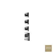 Almar High Flow Square Термостат для душа, внешняя часть на 3 потреб., цвет: 316 brushed high brass E180083.HB316