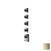 Almar High Flow Square Термостат для душа, внешняя часть на 4 потреб., цвет: PVD polished gold E180084.GO