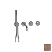 Almar Modular Round Термостат для ванны с изливомидушем, внешняя часть, цвет: PVD brushed copper E180135.CO