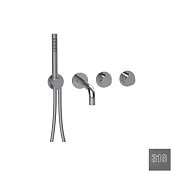 Almar Modular Round Термостат для ванны с изливомидушем, внешняя, цвет: 316 brushed gun metal E180135.GM316