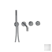 Almar Modular Round Термостат для ванны с изливомиручнымдушем, внешняя часть, цвет: matt white E180135.MW