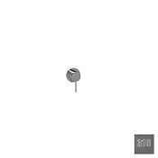 Almar Modular Round Смеситель для душа, внешняя часть на 1 потребитель, цвет: 316 brushed gun metal E180140.GM316